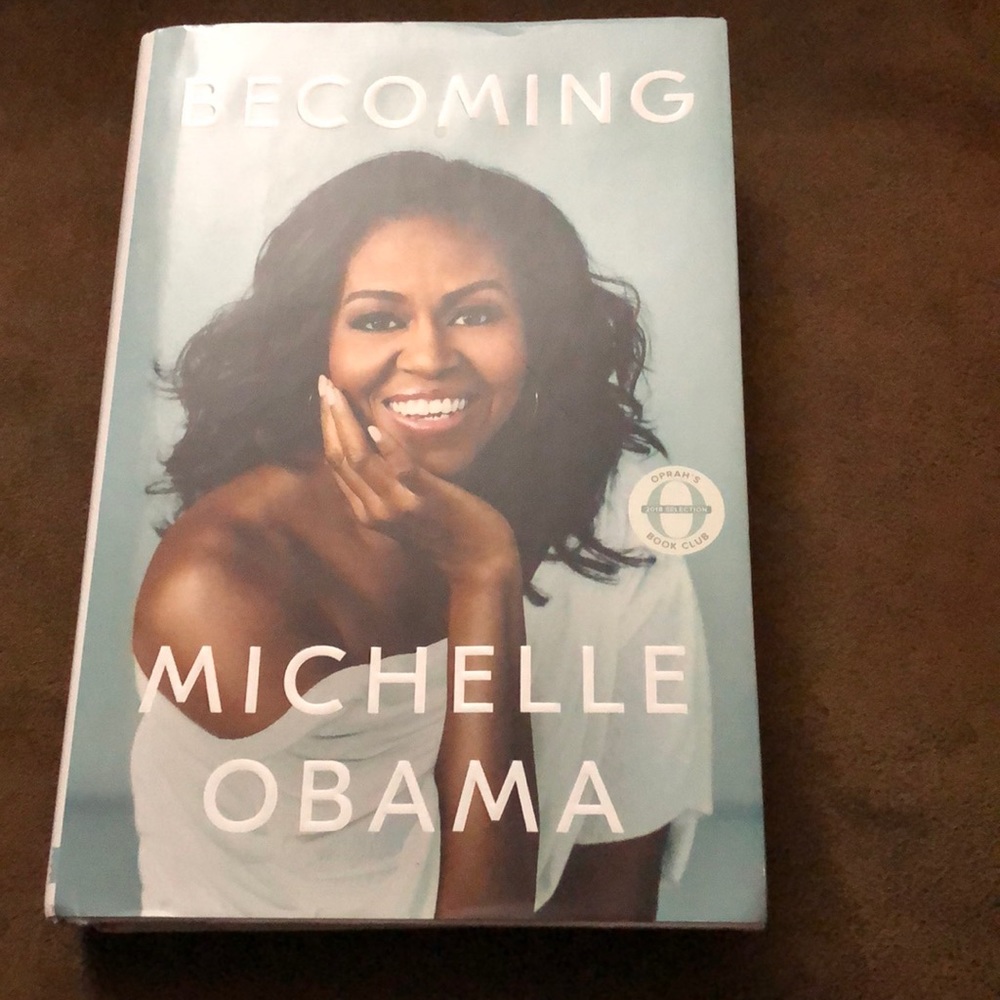 Hard cover Becoming book by Michelle Obama